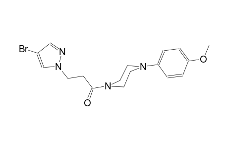 1-[3-(4-bromo-1H-pyrazol-1-yl)propanoyl]-4-(4-methoxyphenyl)piperazine