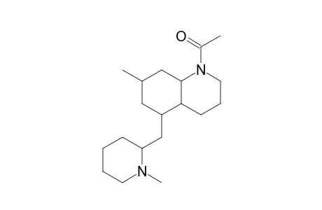 N-ALPHA-METHYL-N-BETA-ACETYL-PHLEGMARINE;(ISOMER-1)