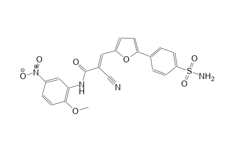 (2E)-3-{5-[4-(aminosulfonyl)phenyl]-2-furyl}-2-cyano-N-(2-methoxy-5-nitrophenyl)-2-propenamide