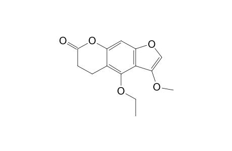 4-Ethoxy-3-methoxydihydrofuro(3',2':6,7)coumarin
