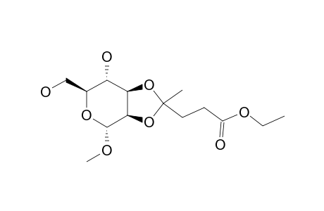 METHYL-2,3-O-(3-ETHOXYCARBONYL-BUTYLIDENE)-ALPHA-D-MANNOPYRANOSIDE