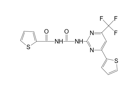 N-[oxo-[[4-thiophen-2-yl-6-(trifluoromethyl)-2-pyrimidinyl]amino]methyl]-2-thiophenecarboxamide