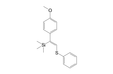 (Z)-[.beta-Phenylthio.alpha.-(p-methoxyphenyl)vinyl](trimethyl)silane