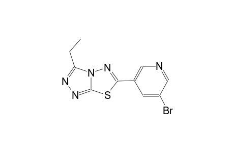 [1,2,4]triazolo[3,4-b][1,3,4]thiadiazole, 6-(5-bromo-3-pyridinyl)-3-ethyl-