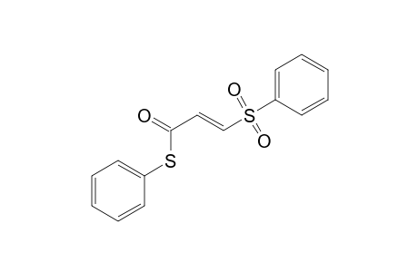(E)-3-(benzenesulfonyl)-2-propenethioic acid S-phenyl ester
