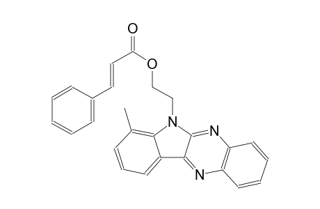 2-(7-methyl-6H-indolo[2,3-b]quinoxalin-6-yl)ethyl (2E)-3-phenyl-2-propenoate