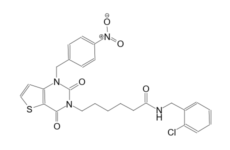 N-(2-chlorobenzyl)-6-(1-(4-nitrobenzyl)-2,4-dioxo-1,4-dihydrothieno[3,2-d]pyrimidin-3(2H)-yl)hexanamide