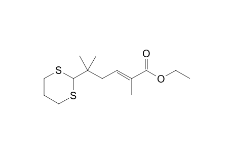 Ethyl (E)-5-(1,3-Dithian-2-yl)-2,5-dimethylhex-2-enoate