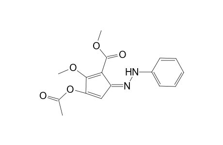 Methyl 3-acetoxy-6-[anilino]-4-methoxy-6-azapentafulvene-2-carboxylate