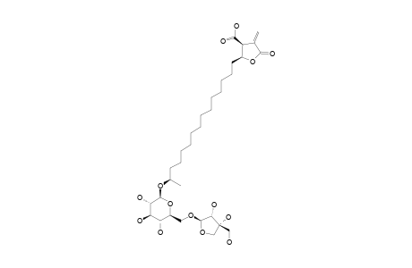 (3S,4S,18R)-18-O-BETA-D-APIOFURANOSYL-(1->6)-BETA-D-GLUCOPYRANOSIDE-ALLO-MUROLIC-ACID