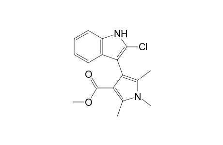 4-(2-Chloro-1H-indol-3-yl)-1,2,5-trimethyl-1H-pyrrole-3-carboxylic acid methyl ester