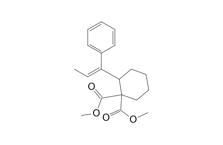 1,1-Cyclohexanedicarboxylic acid, 2-(1-phenyl-1-propenyl)-, dimethyl ester, (Z)-