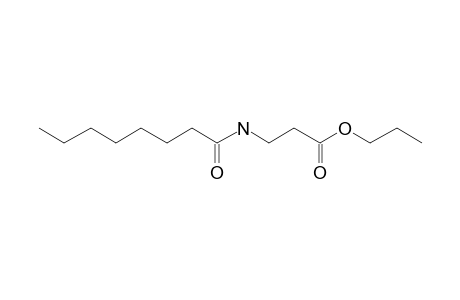 .beta.-Alanine, N-capryloyl-, propyl ester