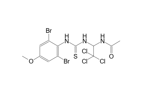 N-(2,2,2-trichloro-1-{[(2,6-dibromo-4-methoxyanilino)carbothioyl]amino}ethyl)acetamide