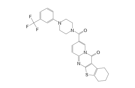 9-({4-[3-(trifluoromethyl)phenyl]-1-piperazinyl}carbonyl)-1,2,3,4-tetrahydro-12H-[1]benzothieno[2,3-d]pyrido[1,2-a]pyrimidin-12-one
