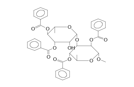 METHYL 3-O-(3,4-DI-O-BENZOYL-BETA-L-RHAMNOPYRANOSYL)-2,4-DI-O-BENZOYL-ALPHA-L-RHAMNOPYRANOSIDE
