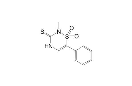 2-Methyl-6-phenyl-3-thioxo-3,4-dihydro-2H-1,2,4-thiazine-1,1-dioxide