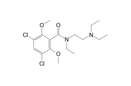3,5-dichloro-N-[2-(diethylamino)ethyl]-2,6-dimethoxy-N-ethylbenzamide