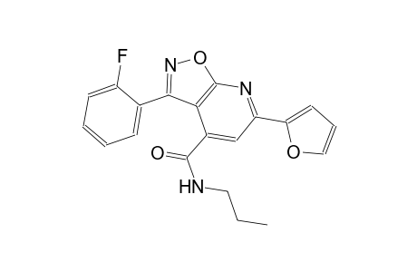 isoxazolo[5,4-b]pyridine-4-carboxamide, 3-(2-fluorophenyl)-6-(2-furanyl)-N-propyl-