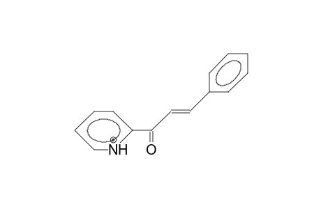 1-(2-Pyridinium)-3-phenyl-2-propen-1-one cation