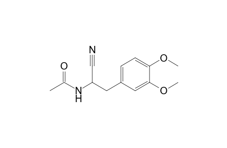N-[1-cyano-2-(3,4-dimethoxyphenyl)ethyl]acetamide