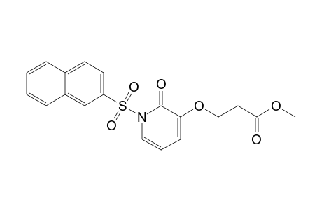 3-(3'-Methoxy-3'-oxopropoxy)-1-[(naphthalen-2'-yl)sulfonyl]-1H-pyridin-2-one