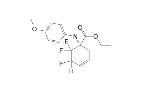 (+/-)-ETHYL-6,6-DIFLUORO-1-[(4-METHOXYPHENYL)-AMINO]-3-CYCLOHEXENE-1-CARBOXYLATE