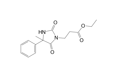 2,5-dioxo-4-methyl-4-phenyl-1-imidazolidinepropionic acid, ethyl ester