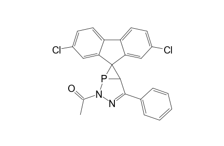 2-Acetyl-4-phenyl-spiro[2,3-diaza-1-phospha]-bicyclo[3.1.0]hex-3-ene-6,9'-(9H)-2',7'-dichlorofluorene