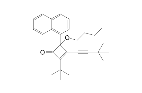 2-tert-Butyl-4-n-butoxy-4-naphthyl-1-(2-tert-butylethynyl)cyclobuten-3-one