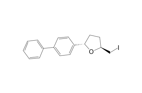 (trans)-5-(p-Biphenylyl)-2-(iodomethyl)tetrahydrofuran