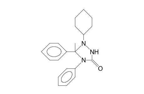 1-Cyclohexyl-4,5-diphenyl-5-methyl-1,2,4-triazolidin-3-one