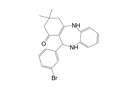 1H-dibenzo[b,e][1,4]diazepin-1-one, 11-(3-bromophenyl)-2,3,4,5,10,11-hexahydro-3,3-dimethyl-