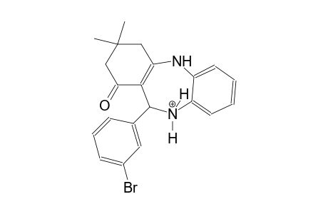 11-(3-bromophenyl)-3,3-dimethyl-1-oxo-2,3,4,5,10,11-hexahydro-1H-dibenzo[b,f][1,4]diazepin-10-ium