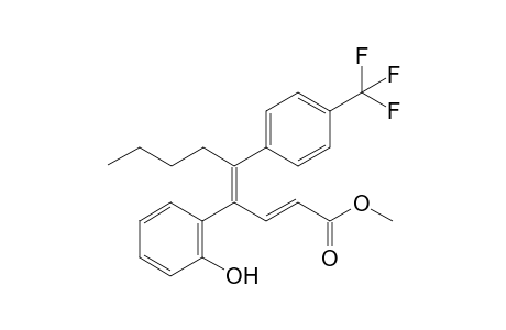 Methyl (2E,4E)-4-(2-hydroxyphenyl)-5-(4-(trifluoromethyl)phenyl)nona-2,4-dienoate