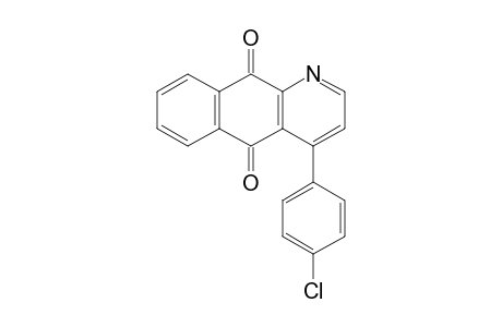 4-(4-Chlorophenyl)benzo[g]quinoline-5,10-dione