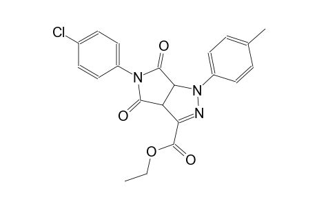 pyrrolo[3,4-c]pyrazole-3-carboxylic acid, 5-(4-chlorophenyl)-1,3a,4,5,6,6a-hexahydro-1-(4-methylphenyl)-4,6-dioxo-, ethyl ester