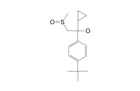 (R*,S*)-alpha-(p-tert-BUTYLPHENYL)-alpha-[(METHYLSULFINYL)METHYL]CYCLOPROPANEMETHANOL