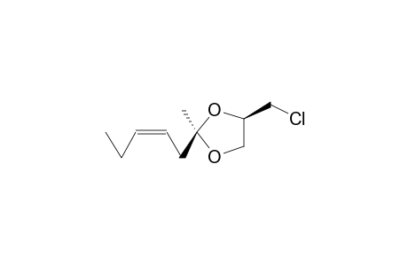 2-METHYL-4-CHLOROMETHYL-2-(CIS-2-PENTENYL)-1,3-DIOXOLANE (ISOMER 2)