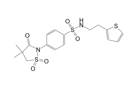 benzenesulfonamide, 4-(4,4-dimethyl-1,1-dioxido-3-oxo-2-isothiazolidinyl)-N-[2-(2-thienyl)ethyl]-