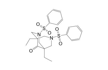 1,5-diethyl-3,7-bis(phenylsulfonyl)-3,7-diazabicyclo[3.3.1]nonan-9-one