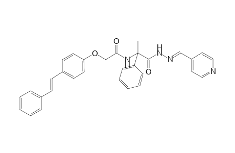 N(1)-[(Stilbenyloxy)methylenecarbonylamino](1"'-phenyl)ethylcarbonyl}-N(2)-(4"-pyridin-1"-yl)hydrazone