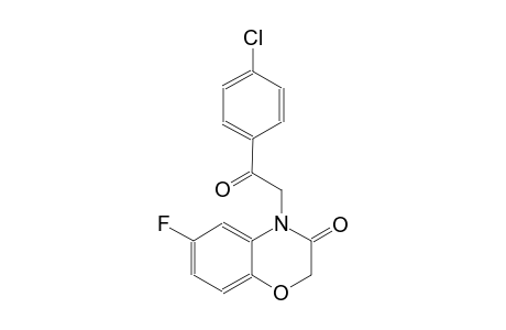 4-[2-(4-chlorophenyl)-2-oxoethyl]-6-fluoro-2H-1,4-benzoxazin-3(4H)-one