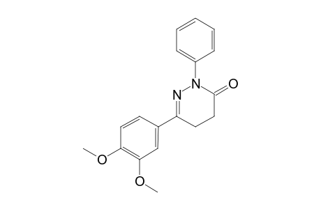 6-(3,4-DIMETHOXYPHENYL)-2-PHENYL-4,5-DIHYDRO-2H-PYRIDAZIN-3-ONE