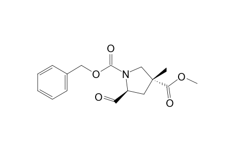 (2S,4R)-1-Benzyloxycarbonyl-2-formyl-4-methoxycarbonyl-4-methylpyrrolidine