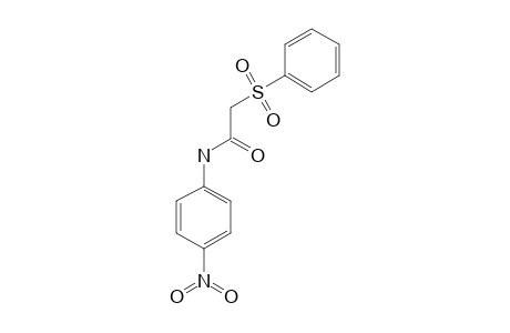 N-(4-nitrophenyl)-2-phenylsulfonylacetamide