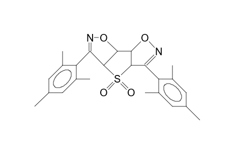 3a,4a,7a,7b-Tetrahydro-3,5-dimesityl-thieno(2,3-D:5,4-D')diisoxazoline 4,4-dioxide