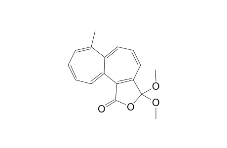 1,3-Dihydro-1,3-dimethoxy-11-methylheptaleno[1,2-c]furan-1-one