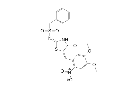 N-[(2E,5E)-5-(4,5-dimethoxy-2-nitrobenzylidene)-4-oxo-1,3-thiazolidin-2-ylidene](phenyl)methanesulfonamide