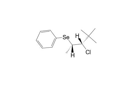 ERYTHRO-2-BENZENESELENYL-3-CHLORO-4,4-DIMETHYL-PENTANE